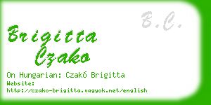 brigitta czako business card